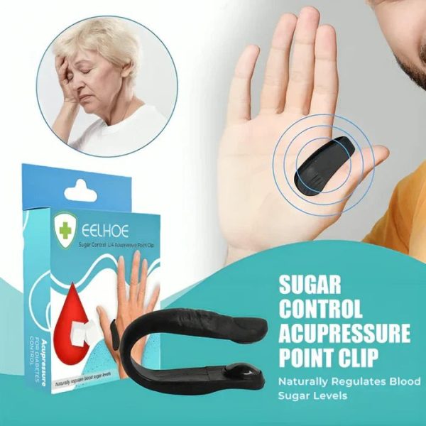 Mini Magnetic Finger Joint Acupressure Clip Portable Meridian Massager Pain Relief Blood Circulation Enhancer Tiger Point